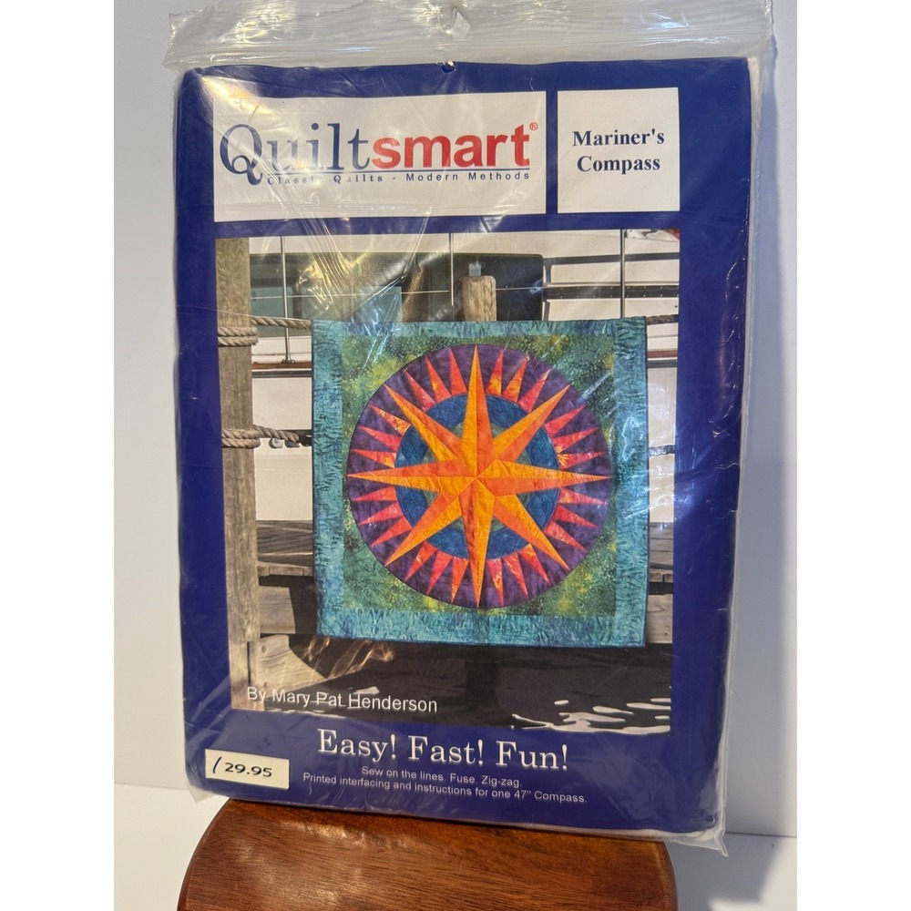 Quiltsmart Mariners Compass Quilt Kit Interfacing Panels Sewing Pattern